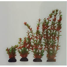 Planta Plástica 10Cm Verde/Laranja Planta Plástica 10Cm Verde/Laranja